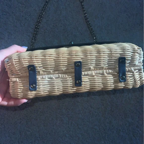 Talbots wicker shoulder bag purse spring bag NWT - Picture 10 of 10